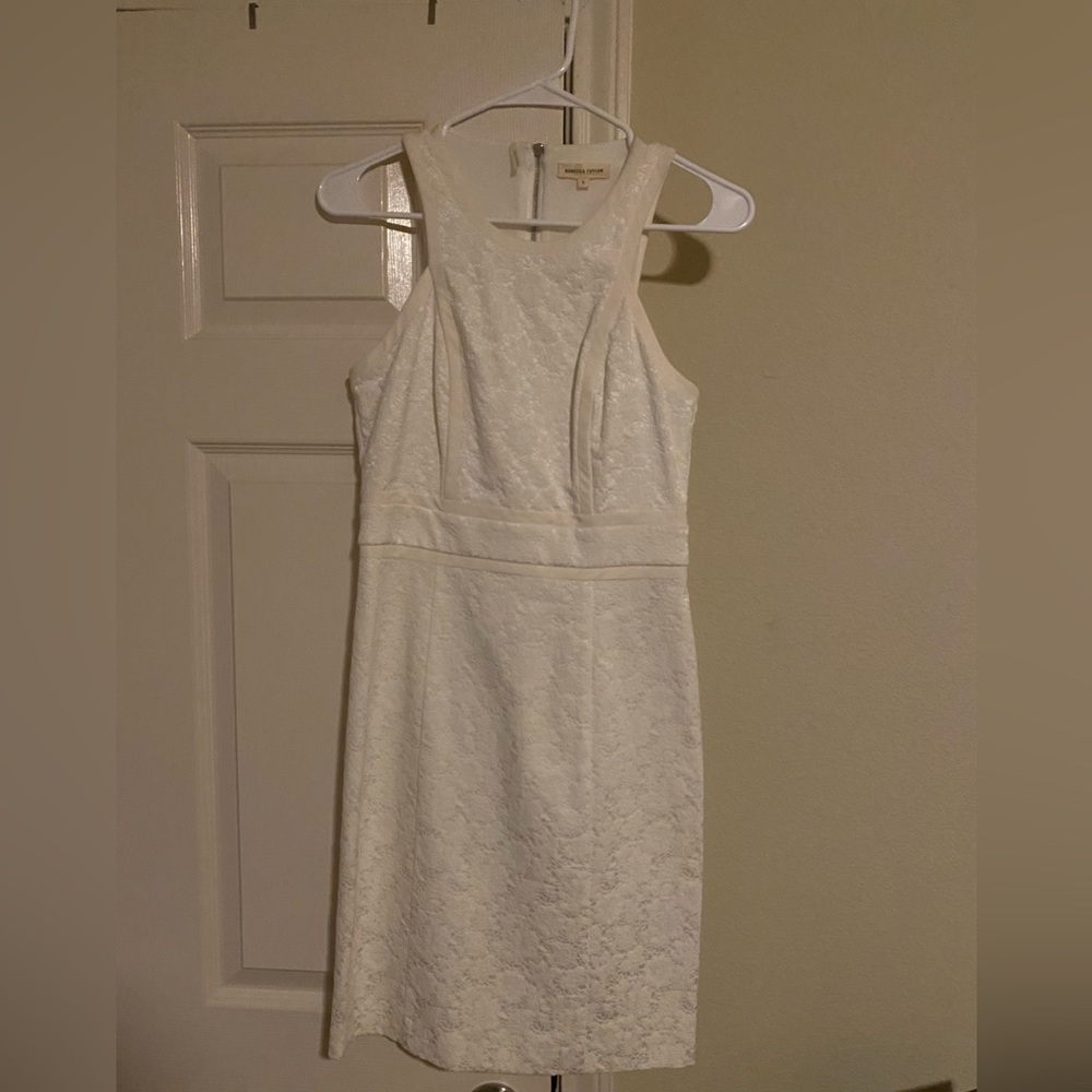White textured Rebecca Taylor dress size 2